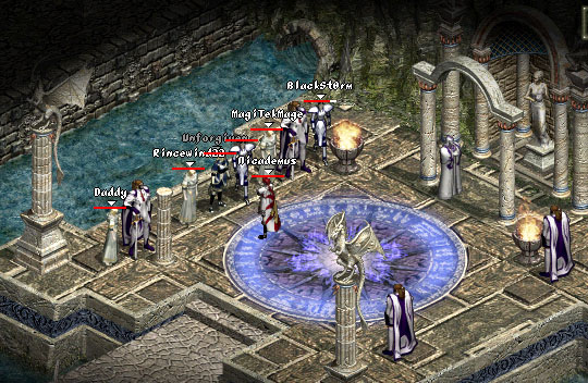 Westknights clan meeting in MMO game Lineage the Bloodpledge